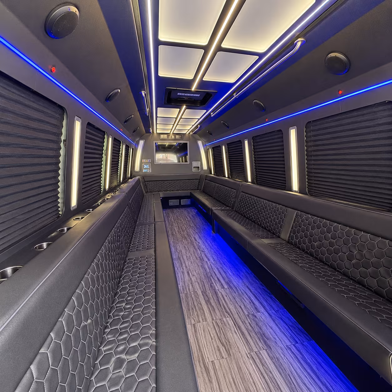st joseph 30 passenger party bus interior
