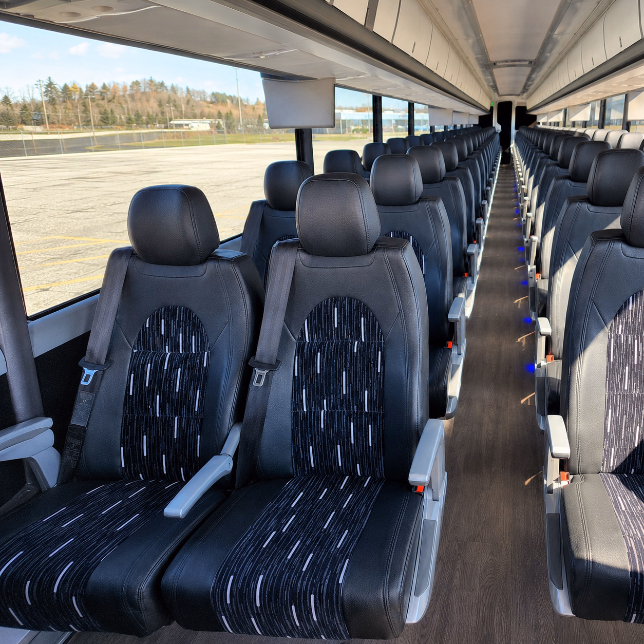 st joseph charter bus rental interior